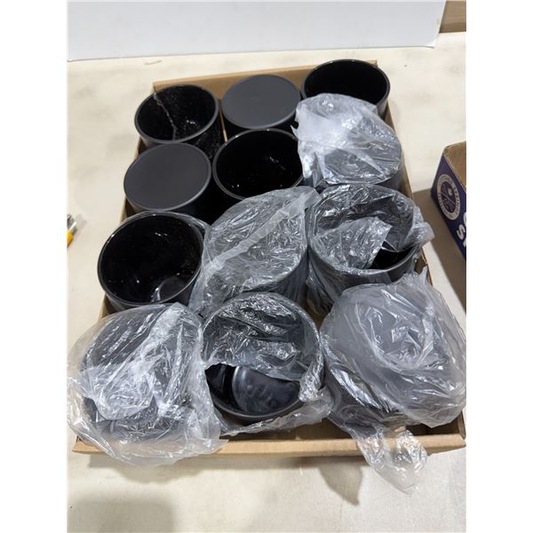 Black candle jars