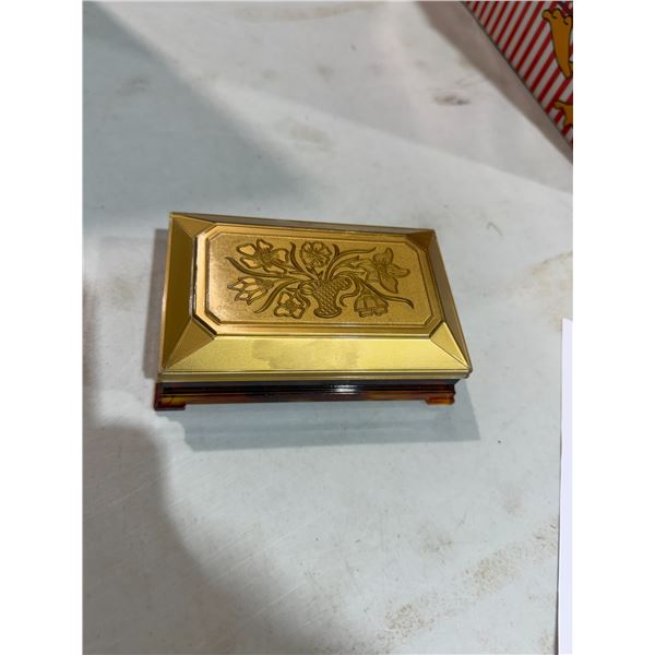 Vintage celluloid dresser box