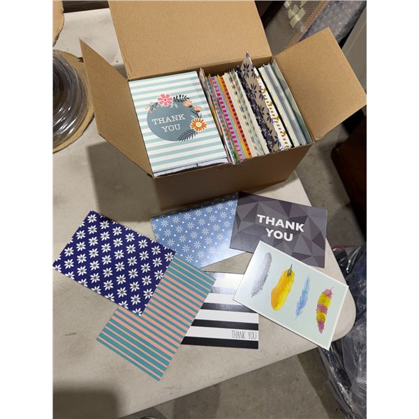 Assorted blank cards