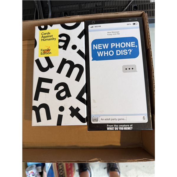 Cards against humanity and New Phone who diss games