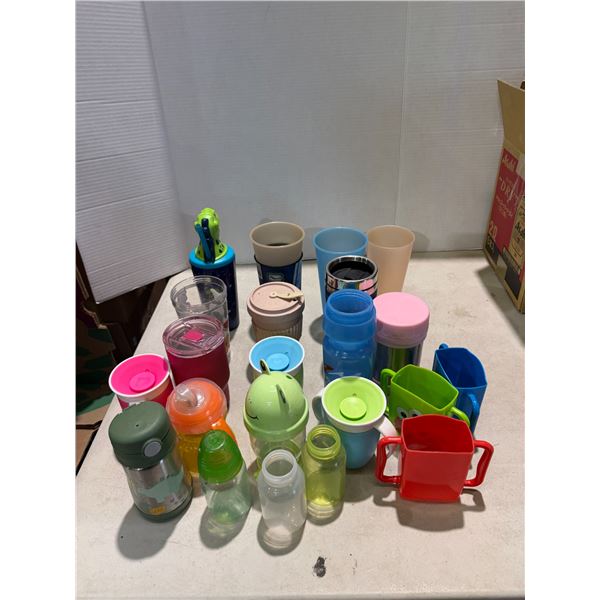 Drinking cups and juice box holders