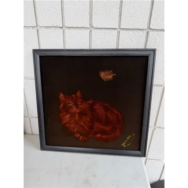 Cat wall hanging 8 1/2" x 17 1/2"