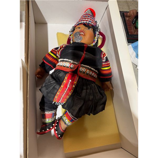 vintage Akha Hill Tribeculture doll from Thailand.