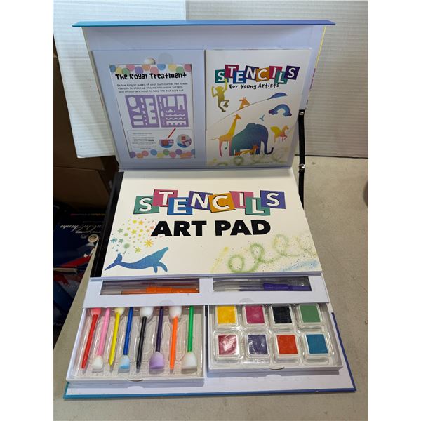 Stencil, art pad for young artists