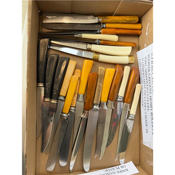 Lot of antique flatware, Sheffield crown Rogers, etc.
