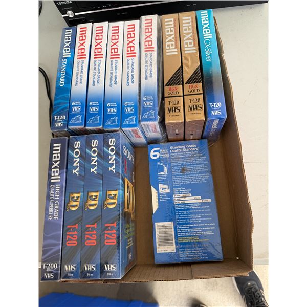 MAXELL and Sony sealed VHS tape tapes