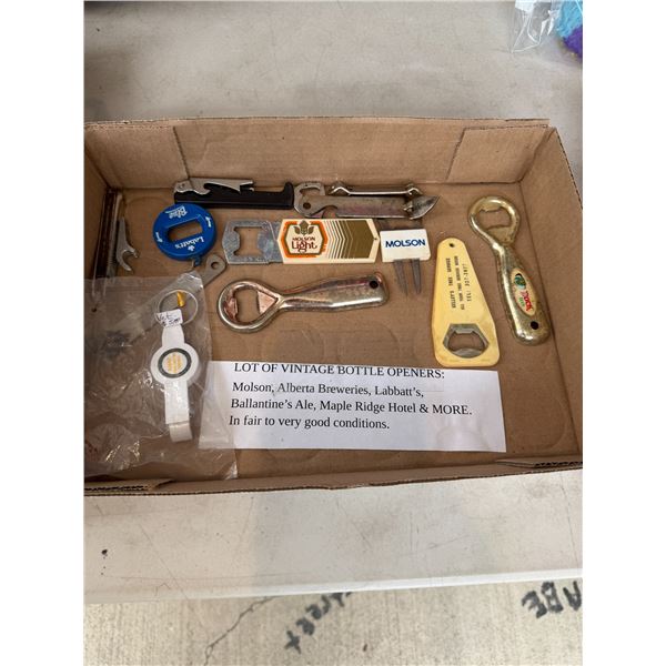 Vintage bottle openers