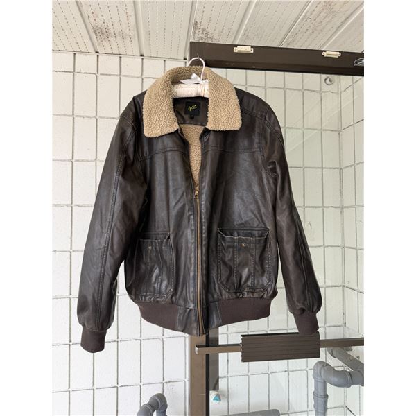 Leather jacket large
