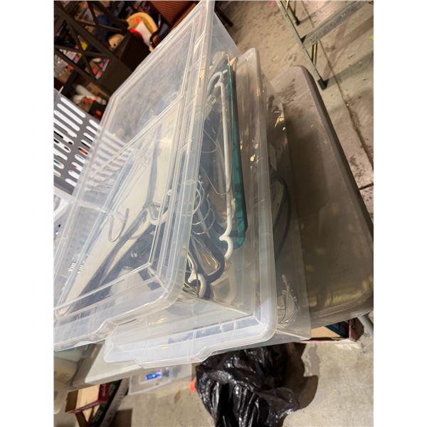 2 bins with hangers