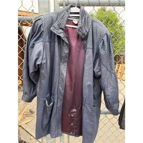 Leather jacket, size medium