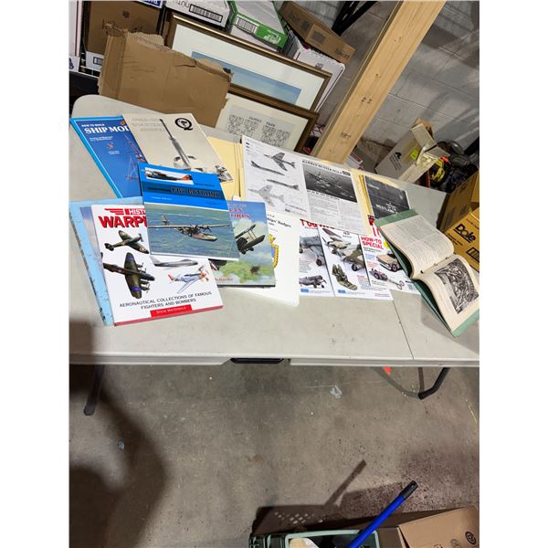 Aviation books and other items