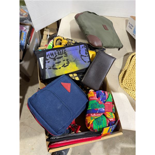 Assorted makeup bags, etc.