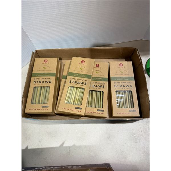 Grass drinking straws