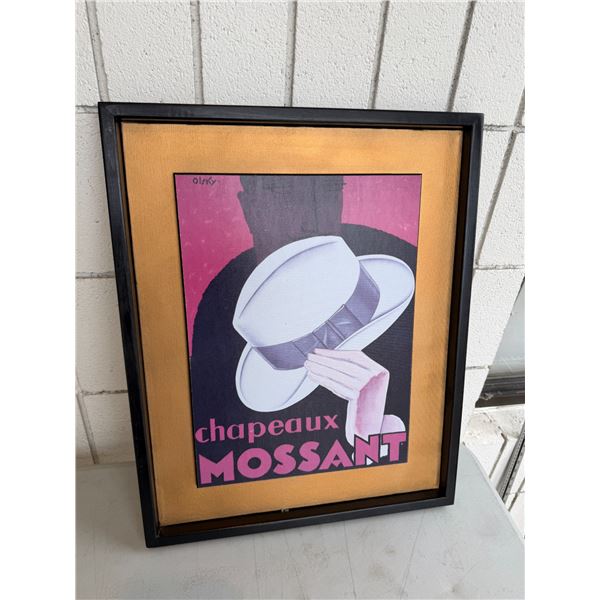 CHAPEAUX  MOSSANT artwork 17 1/2" x 21 1/2"