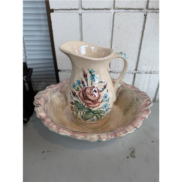 Pitcher and bowl