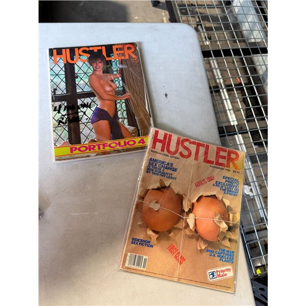 Rare four and one portfolio, hustler and other hustler magazine