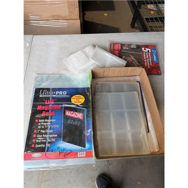 Card sheets and bags etc