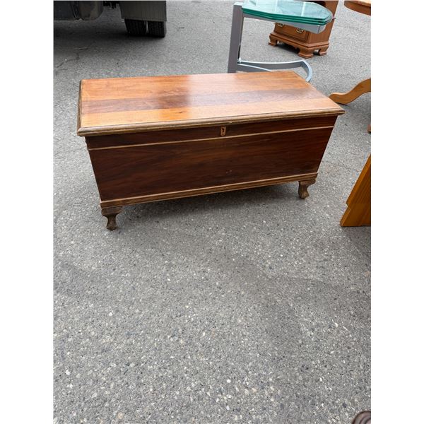 The H. E. Furniture company red seal made in Canada chest 41 1/2" x 18" x 20" tall.