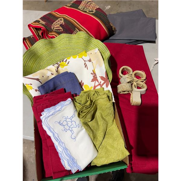 Table linens and napkin ring
