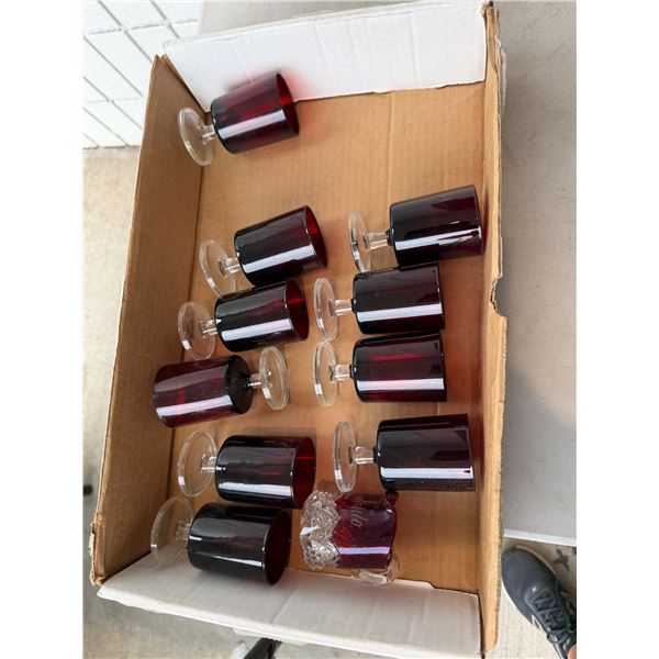 Cranberry glasses