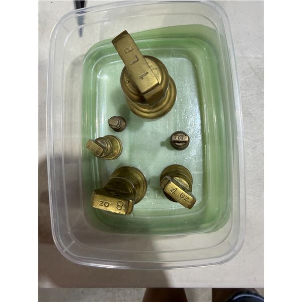 Brass weights