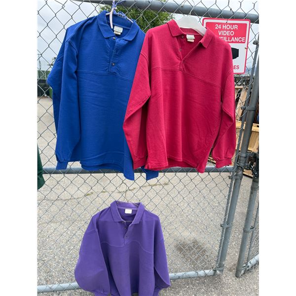 3 men's L. L. BEAN sweatshirts.