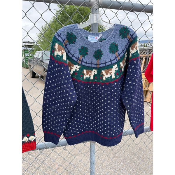 Vintage deans of Scotland all Shetland wool sweat sweater size large