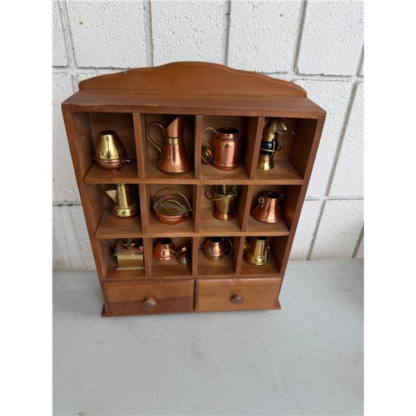 Collectibles in shelf