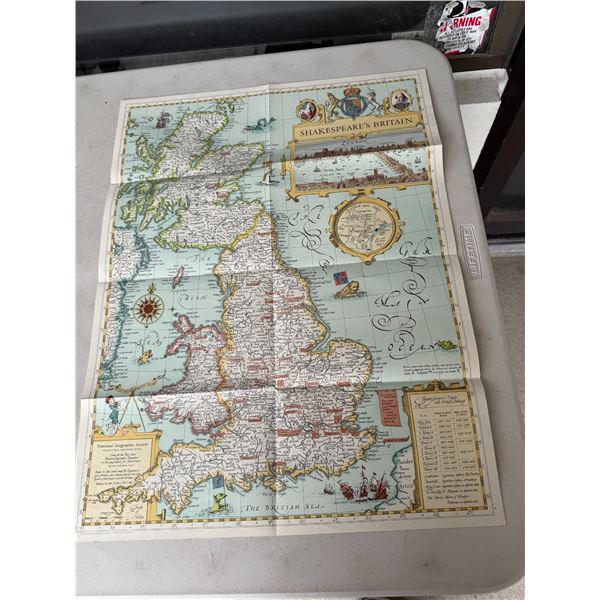 Shakespeare's Britain's map