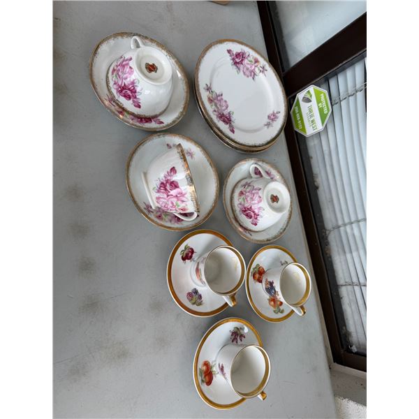 Tea cups, and saucers, Staffordshire, etc.