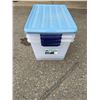 Image 1 : Three storage bins with lids