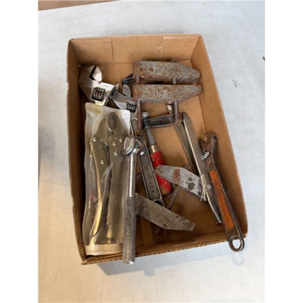 Clamps Weiss grips and Crescent wrenches