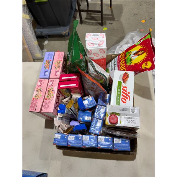 Juice boxes, and other food items