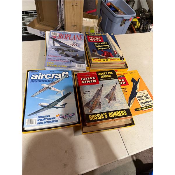 Aircraft illustrated, flying review, royal Air Force magazines