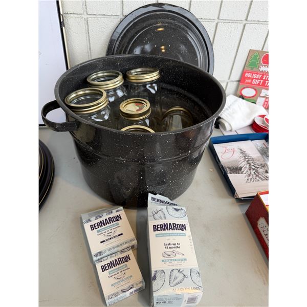 Canning pot jars, and seals