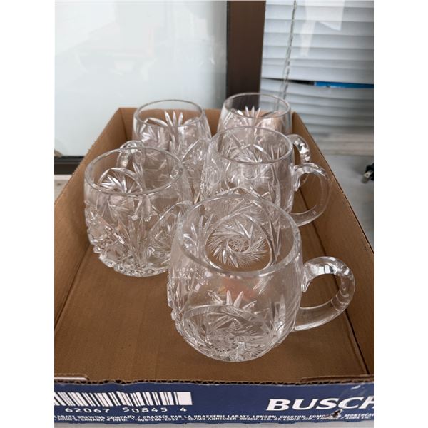 Crystal glasses with handles