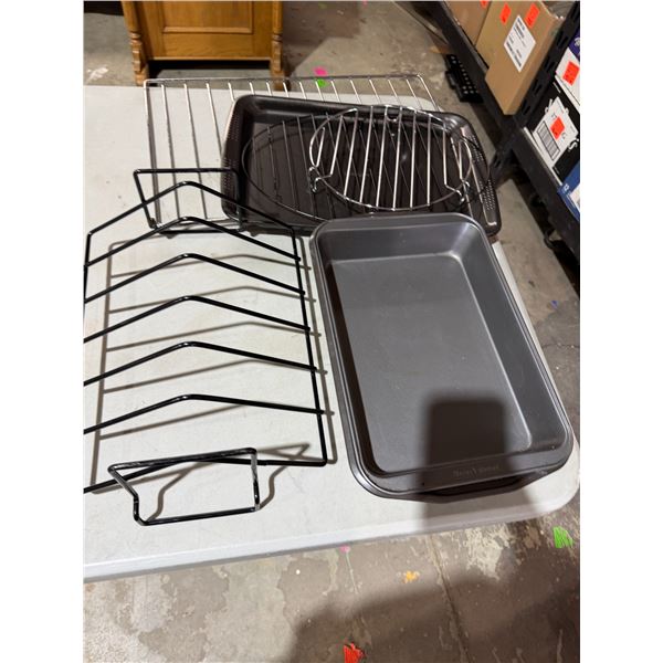 Kitchen pans and racks