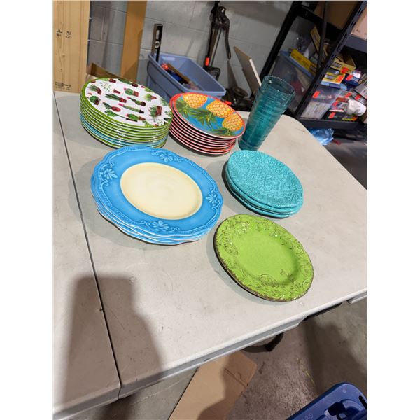 Patio or poolside dishes