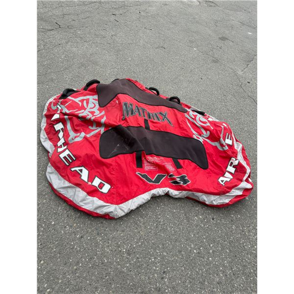 Airhead three person blowup tube
