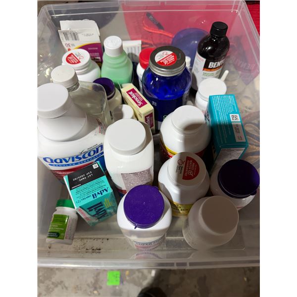 Assorted vitamins and healthcare products