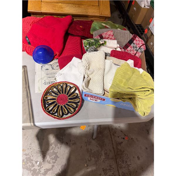 Kitchen towels and other items