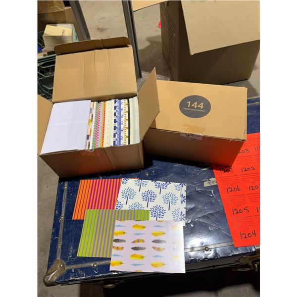 New 2 cases of 144 greeting cards with envelopes