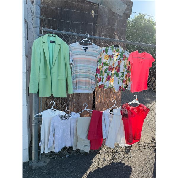 Ladies tops mostly size small and pants