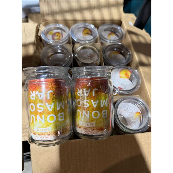 New 12 Smirnoff mason jar glasses