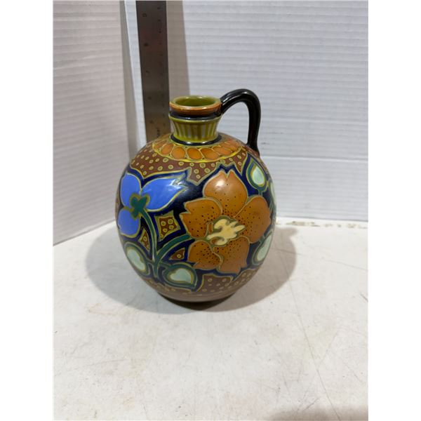 vintage Dutch Gouda pottery pitcher vase Japan