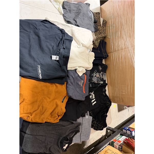 Assorted size clothing