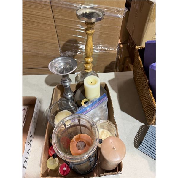 Candles and Candle Holder