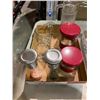 Image 1 : Salt and pepper grinders canisters measuring cups