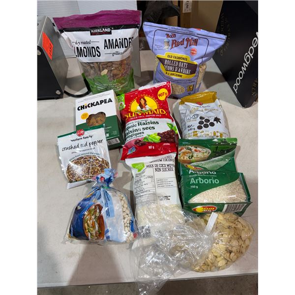 Assorted food products