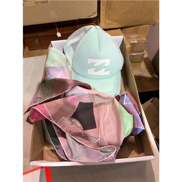 Silk scarf, and cap